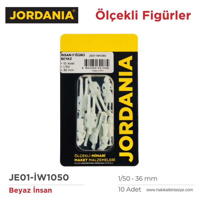 Jordanıa İW1050 İnsan Figürü 36mm Beyaz 10lu 150