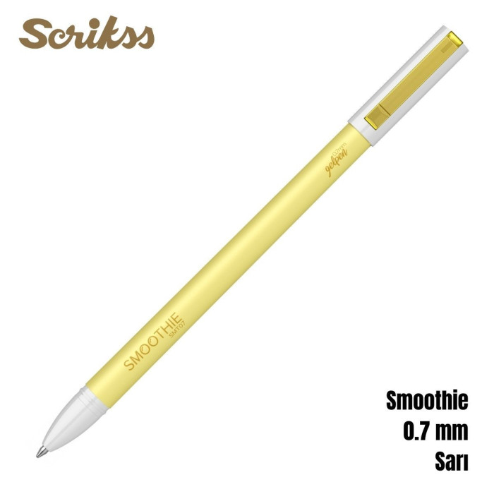 Scrikss Jel Kalem Smoothie Jel 0.7 MM Sarı