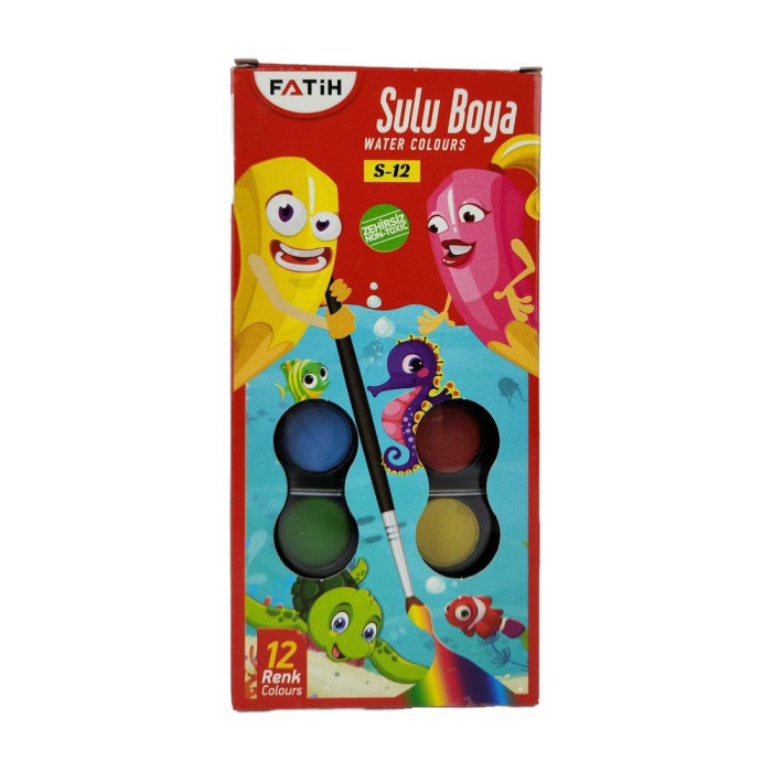 Fatih Sulu Boya 12 Renk S-12