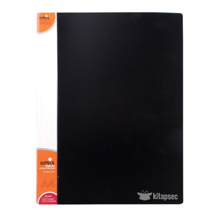 Umix Katalog Dosya Basic 10 LU A4 Siyah U1141P