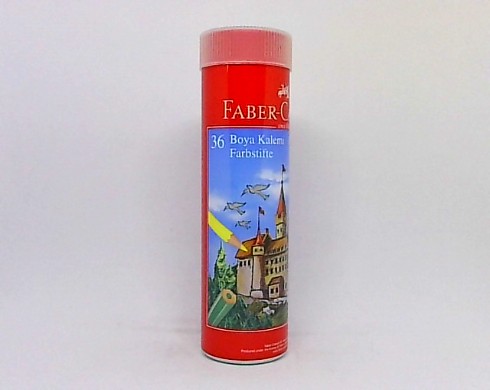 Faber Castell Kuru Boya Red Line Metal Tüp Kutu Tam Boy 36 Renk Kalemtraş Hediyeli