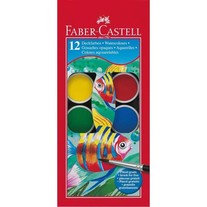 Faber Castell Sulu Boya Küçük Boy 12 Renk 5292125011