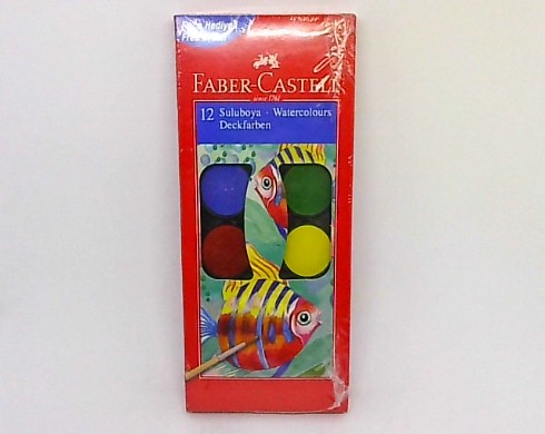 Faber Castell Sulu Boya Büyük Boy 12 Renk 5292 125012 000