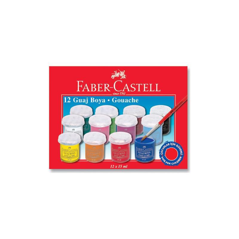 Faber Castell Guaj Boya 12 Renk 15 ML 5170 160101