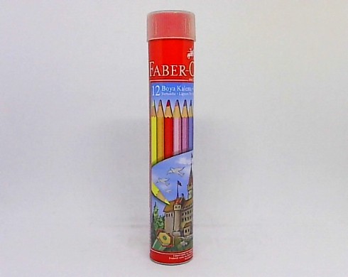 Faber Castell Kuru Boya Red Line Metal Tüp Kutu Tam Boy 12 Renk Kalemtraş Hediyeli 5173 116512