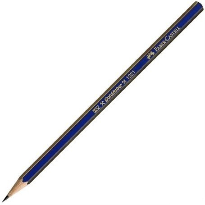 Faber-Castell Kurşun Kalem Goldfaber Dereceli B Köşeli Siyah 1221