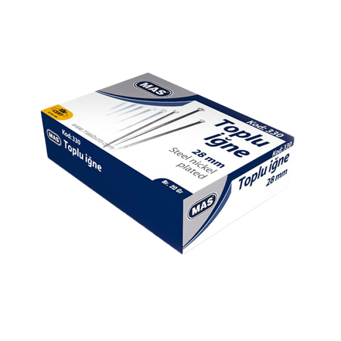 Mas Toplu İğne 28 MM 20 GR 330 Mas Toplu İğne 28 MM 20 GR 330