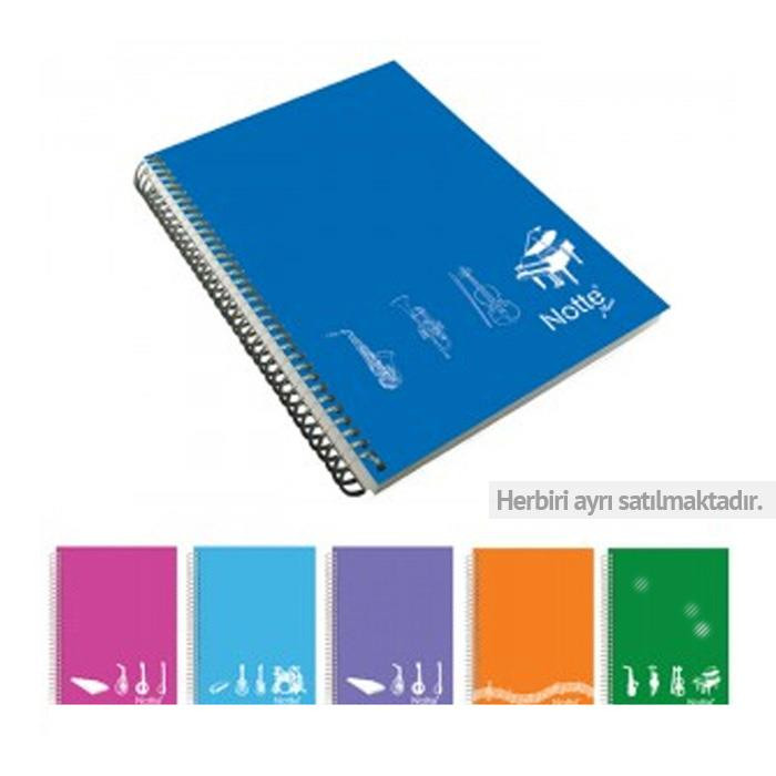 Notte Müzik Defteri Spiralli 40 YP A4 Notte Müzik Defteri Spiralli 40 YP A4