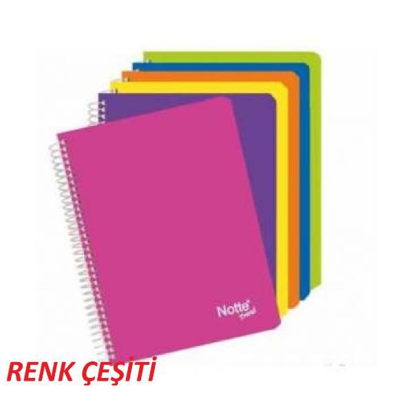 Notte Spiralli Defter Trend PP Kapak Kareli 160 YP A4