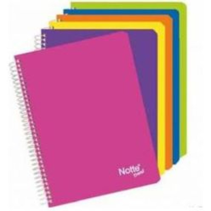 Notte Spiralli Defter PP Kapak Çizgili 120 YP 16,5X23 C5 Notte Spiralli Defter PP Kapak Çizgili 120 YP 16,5X23 C5