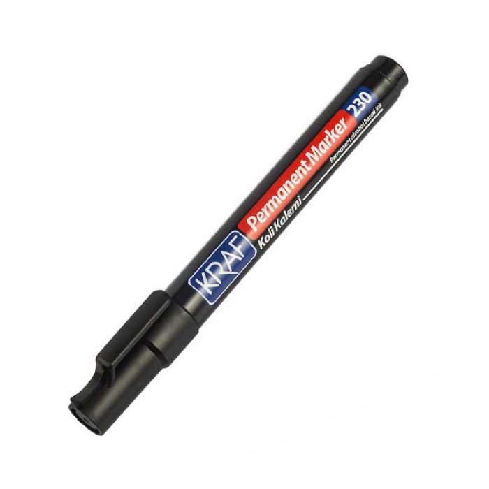 Kraf Markör Permanent 230 Siyah Kesik Uçlu Kraf Markör Permanent 230 Siyah Kesik Uçlu