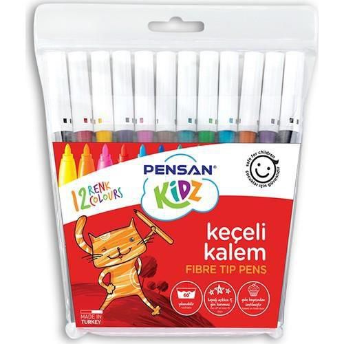 Pensan Keçeli Boya Kalemi 12 Renk