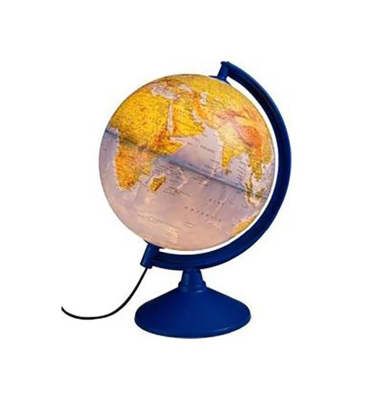 Gürbüz Küre Globe Fiziki+ Siyasi Işıklı Mavi 20 CM