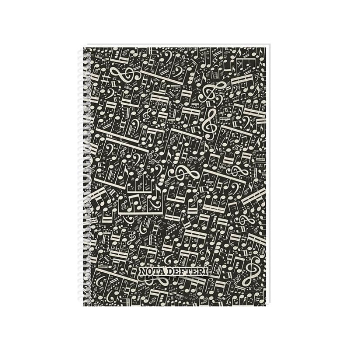 KeskinColor Müzik Defteri Spiralli 80 yap A4 Sert Kapak KeskinColor Müzik Defteri Spiralli 80 yap A4 Sert Kapak