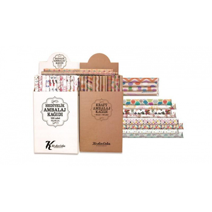 Keskin Color Ambalaj Kağıdı 70x100 Desenli Karışık Renk 350-99 Keskin Color Ambalaj Kağıdı 70x100 Desenli Karışık Renk 350-99