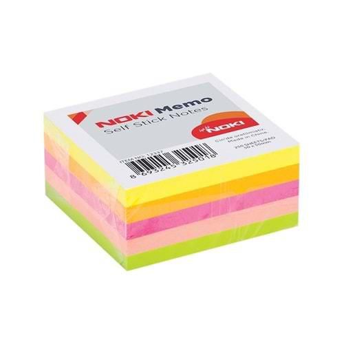 Noki 12337 Yapışkanlı Not Kağıdı Neon Renkler 50X50mm