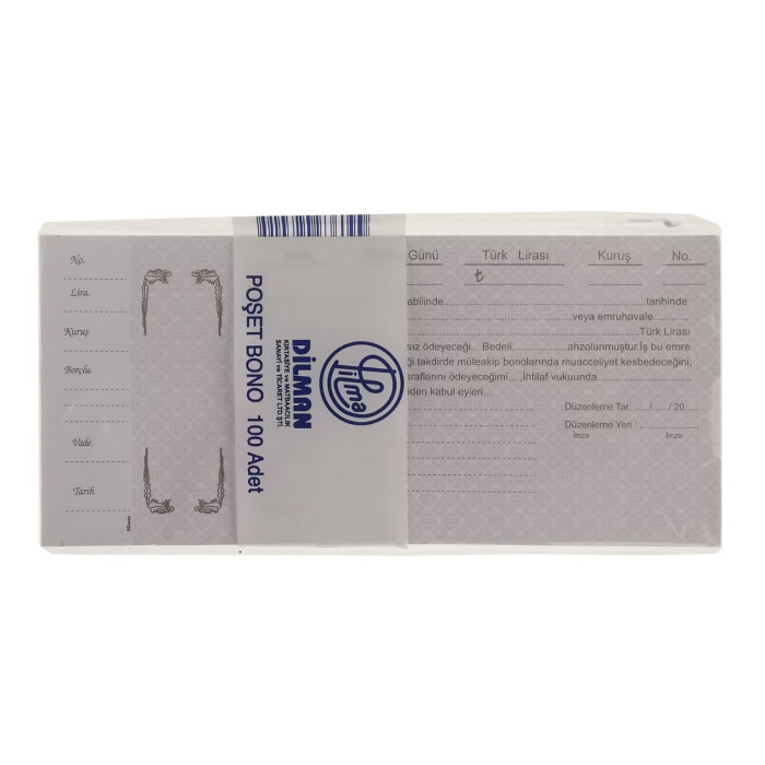 Dilman Poşet Senet 100 LÜ