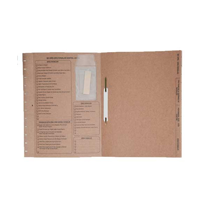 Dilman Personel Özlük Dosyası Kraft 4 seperatörlü askılı