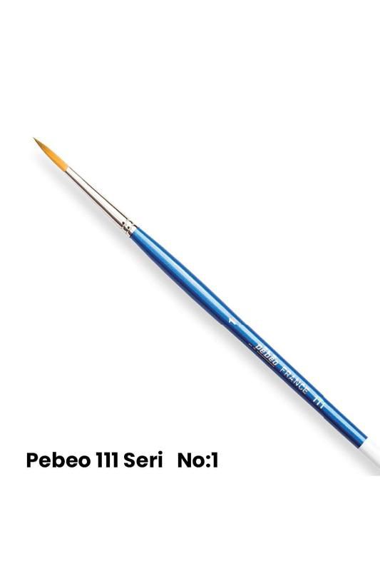 Pebeo 111 Düz Mavi Saplı Akrilik-Yağlı Boya 1