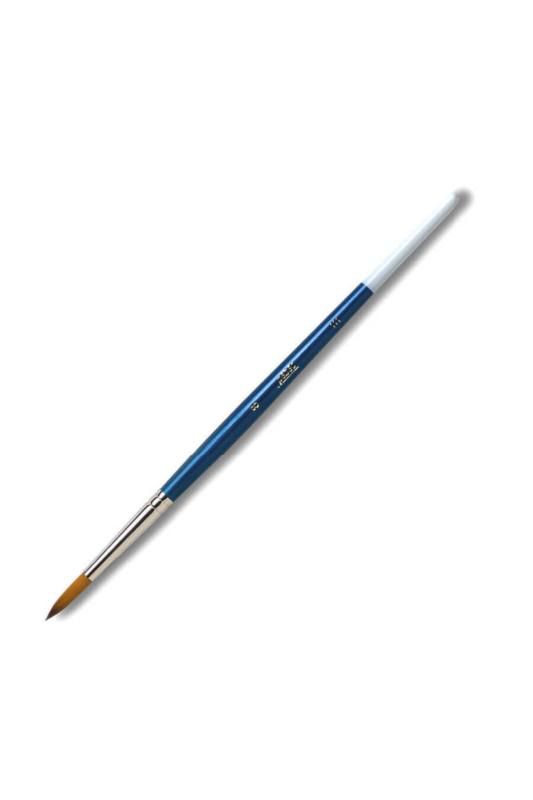 Pebeo 111 Düz Fırça Mavi Saplı Akrilik-Yağlı Boya 8