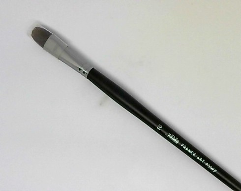 Pebeo Düz Fırça Siyah Sentetik Kıllı Akrilik Yağlı Boya 200KF 16