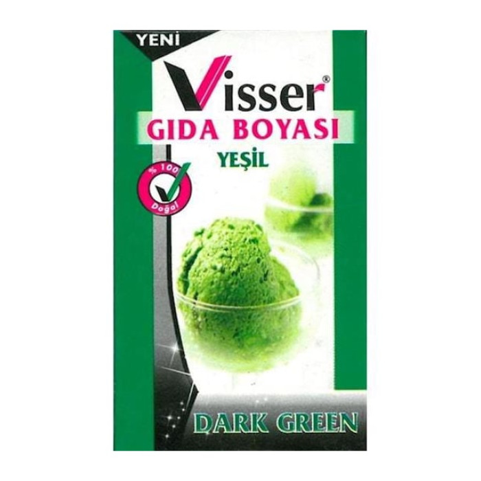 Akkaymak Gıda Boyası Toz Yeşil Visser Akkaymak Gıda Boyası Toz Yeşil Visser