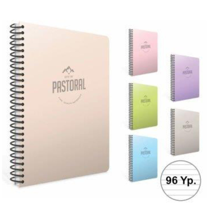 Gıpta Pastoral Spiralli Defter Çizgili 96 YP 17x24 Gıpta Pastoral Spiralli Defter Çizgili 96 YP 17x24