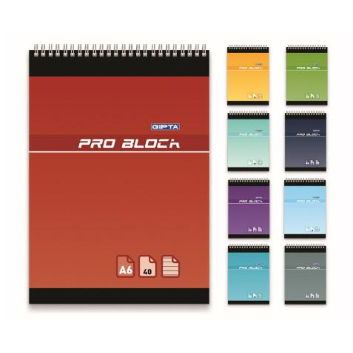 Gıpta Bloknot Pro-Block Spiralli Çizgili 40 YP A4 Gıpta Bloknot Pro-Block Spiralli Çizgili 40 YP A4