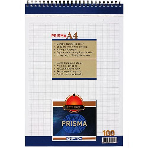 Gıpta Bloknot Prisma Kareli 100 YP A4