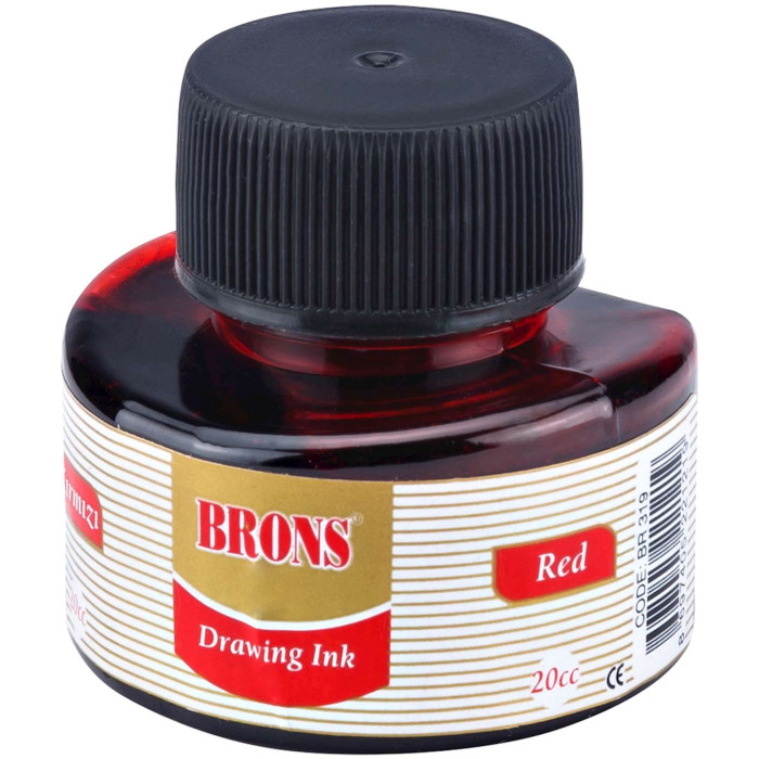 Brons Çini Mürekkebi 20cc Kırmızı Brons Çini Mürekkebi 20cc Kırmızı