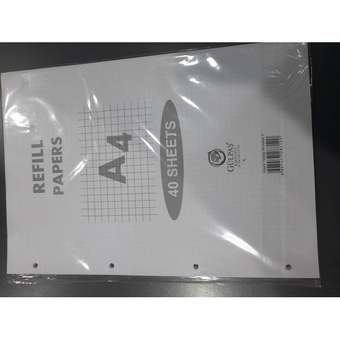 Gülpaş Klasör Yedegi Kareli 40 YP A4 Gülpaş Klasör Yedegi Kareli 40 YP A4