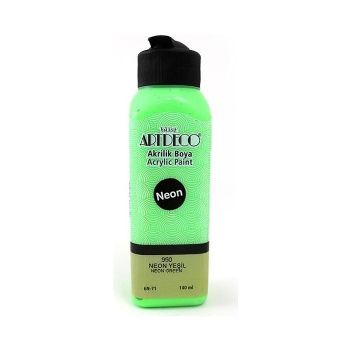 Artdeco AKRİLİK BOYA 140 ML Fosforlu Neon Yeşil 950