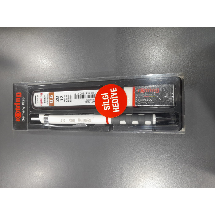 Rotring Versatil Kalem Versatil+Min Silgi Hediyeli 0.5 MM Beyaz Okul Set