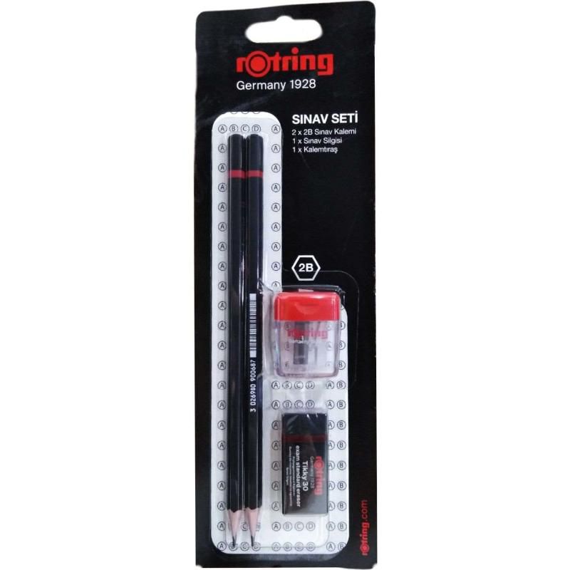 Rotring Kurşun Kalem+Silgi+Kalemtraş Sınav Seti