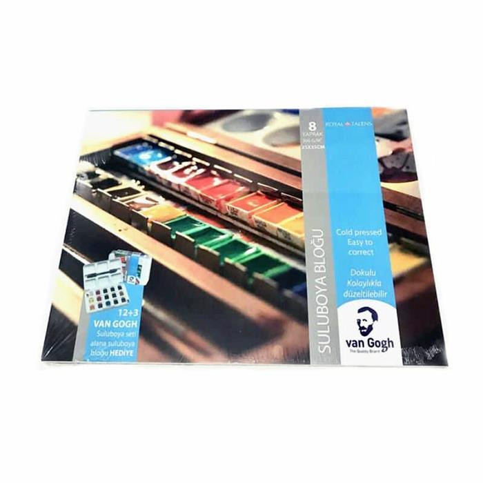 Van Gogh Suluboya Bloğu Spiralli 300 GR 10 YP 25x35