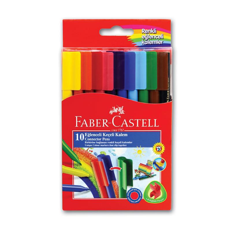 Faber Castell Keçeli Boya Kalemi Eğlenceli 10 Renk 5068 111500