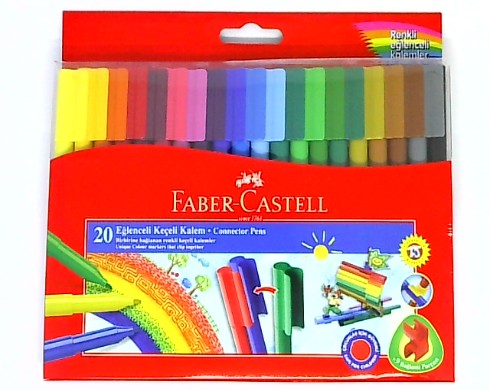 Faber Castell Keçeli Boya Kalemi Eğlenceli 20 Renk 5068 112000