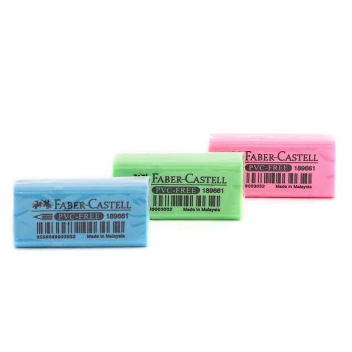 Faber-Castell Öğrenci Silgisi Pvc Free Karışık Renkler 18 96 61